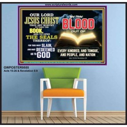 THOU ART WORTHY TO OPEN THE SEAL OUR LORD JESUS CHRIST  Ultimate Inspirational Wall Art Picture  GWPOSTER9555  "36x24"