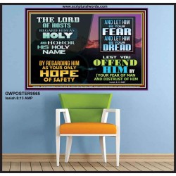LORD OF HOSTS ONLY HOPE OF SAFETY  Unique Scriptural Poster  GWPOSTER9565  "36x24"
