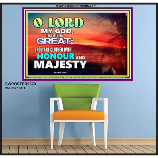 MY GOD THOU ART VERY GREAT  Church Poster  GWPOSTER9579  