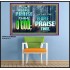 LET THE PEOPLE PRAISE THEE O GOD  Kitchen Wall Décor  GWPOSTER9603  "36x24"