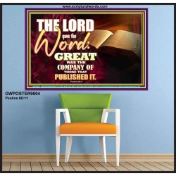 THE LORD GAVE THE WORD  Bathroom Wall Art  GWPOSTER9604  "36x24"