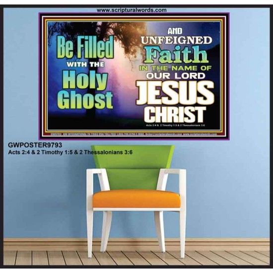 BE FILLED WITH THE HOLY GHOST  Large Wall Art Poster  GWPOSTER9793  