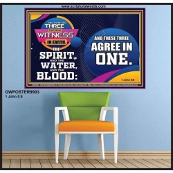 THE THREE THAT BEAR WITNESS IN EARTH  Décor Art Work  GWPOSTER9903  "36x24"