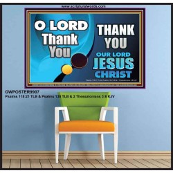 THANK YOU OUR LORD JESUS CHRIST  Custom Biblical Painting  GWPOSTER9907  "36x24"