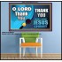 THANK YOU OUR LORD JESUS CHRIST  Custom Biblical Painting  GWPOSTER9907  "36x24"