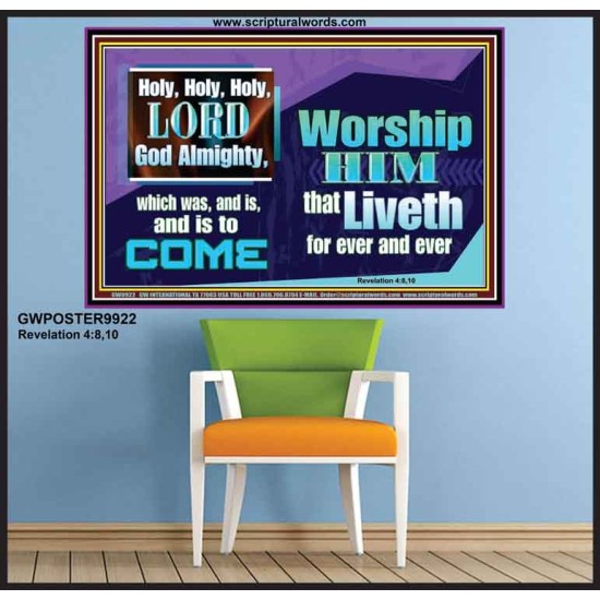 HOLY HOLY HOLY LORD GOD ALMIGHTY  Christian Paintings  GWPOSTER9922  