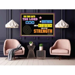 IN QUIETNESS AND CONFIDENCE SHALL BE YOUR STRENGTH  Décor Art Work  GWPOSTER10112  "36x24"