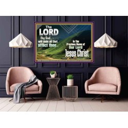 THE LORD WILL UNDO ALL THY AFFLICTIONS  Custom Wall Scriptural Art  GWPOSTER10301  "36x24"