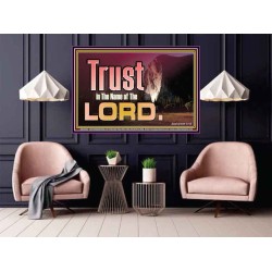 TRUST IN THE NAME OF THE LORD  Unique Scriptural ArtWork  GWPOSTER10303  "36x24"