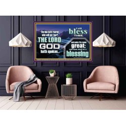 I BLESS THEE AND THOU SHALT BE A BLESSING  Custom Wall Scripture Art  GWPOSTER10306  "36x24"