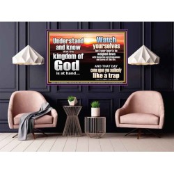 BEWARE OF THE CARE OF THIS LIFE  Unique Bible Verse Poster  GWPOSTER10317  "36x24"