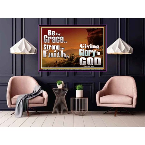 BE BY GRACE STRONG IN FAITH  New Wall Décor  GWPOSTER10325  