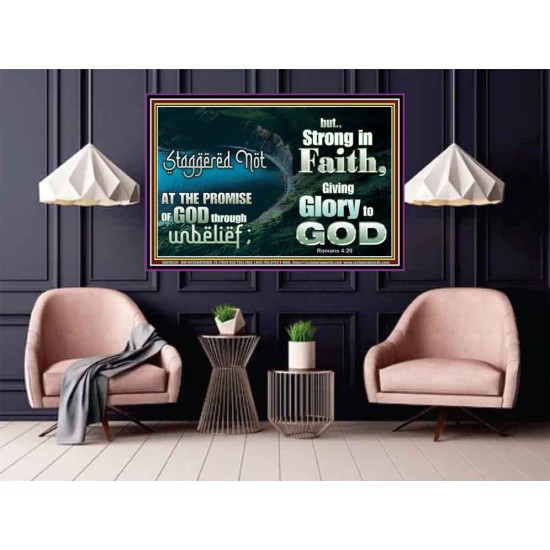 STAGGERED NOT AT THE PROMISE  Art & Décor Poster  GWPOSTER10326  