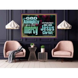 GOD ALMIGHTY GIVES YOU MERCY  Bible Verse for Home Poster  GWPOSTER10332  "36x24"