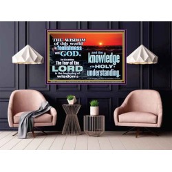 THE FEAR OF THE LORD BEGINNING OF WISDOM  Inspirational Bible Verses Poster  GWPOSTER10337  "36x24"