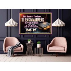 KEEP THE TEN COMMANDMENTS FERVENTLY  Ultimate Power Poster  GWPOSTER10374  "36x24"