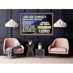 REBEL NOT AGAINST THE COMMANDMENTS OF THE LORD  Ultimate Inspirational Wall Art Picture  GWPOSTER10380  "36x24"