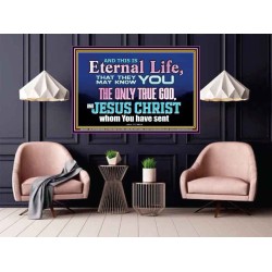 CHRIST JESUS THE ONLY WAY TO ETERNAL LIFE  Sanctuary Wall Poster  GWPOSTER10397  "36x24"
