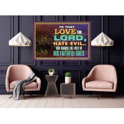 GOD GUARDS THE LIVES OF HIS FAITHFUL ONES  Children Room Wall Poster  GWPOSTER10405  "36x24"