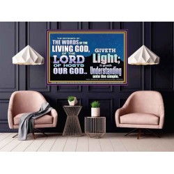 THE WORDS OF LIVING GOD GIVETH LIGHT  Unique Power Bible Poster  GWPOSTER10409  "36x24"