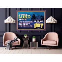 I WILL FILL THIS HOUSE WITH GLORY  Righteous Living Christian Poster  GWPOSTER10420  "36x24"