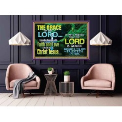 SEEK THE EXCEEDING ABUNDANT FAITH AND LOVE IN CHRIST JESUS  Ultimate Inspirational Wall Art Poster  GWPOSTER10425  