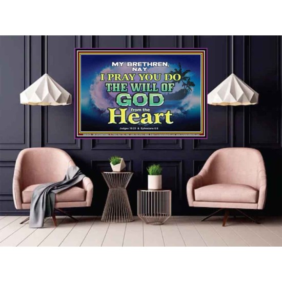 DO THE WILL OF GOD FROM THE HEART  Unique Scriptural Poster  GWPOSTER10426  