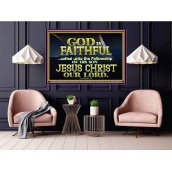 CALLED UNTO FELLOWSHIP WITH CHRIST JESUS  Scriptural Wall Art  GWPOSTER10436  "36x24"