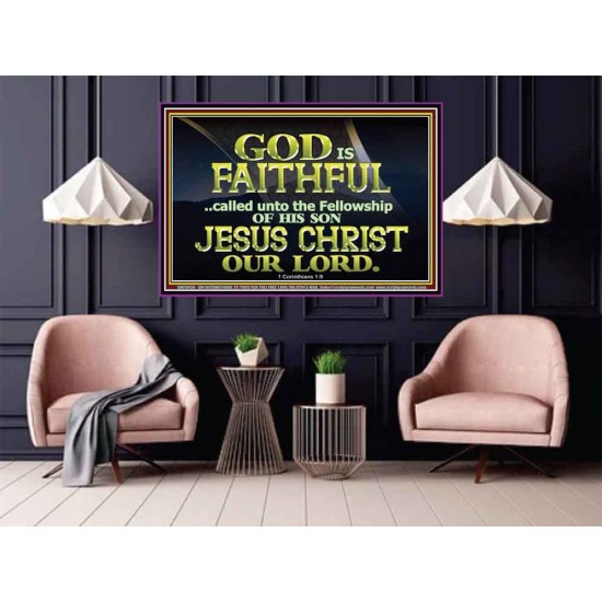 CALLED UNTO FELLOWSHIP WITH CHRIST JESUS  Scriptural Wall Art  GWPOSTER10436  