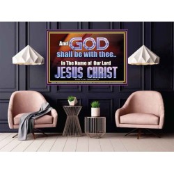 GOD SHALL BE WITH THEE  Bible Verses Poster  GWPOSTER10448  "36x24"