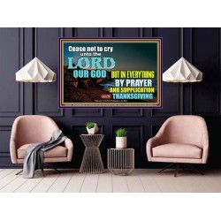 CEASE NOT TO CRY UNTO THE LORD  Encouraging Bible Verses Poster  GWPOSTER10458  "36x24"