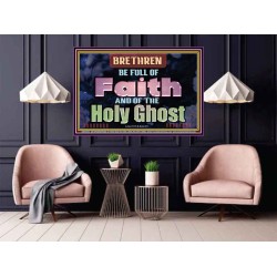 BE FULL OF FAITH AND THE SPIRIT OF THE LORD  Scriptural Poster Poster  GWPOSTER10479  "36x24"