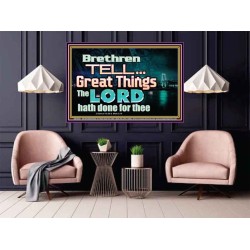 THE LORD DOETH GREAT THINGS  Bible Verse Poster  GWPOSTER10481  "36x24"