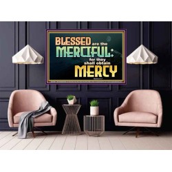 THE MERCIFUL SHALL OBTAIN MERCY  Religious Art  GWPOSTER10484  "36x24"