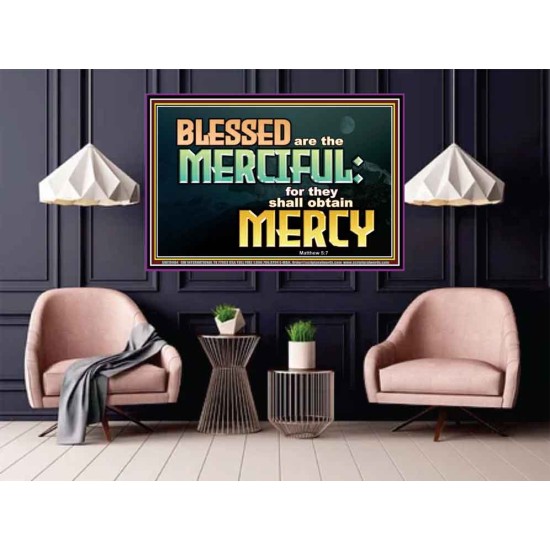 THE MERCIFUL SHALL OBTAIN MERCY  Religious Art  GWPOSTER10484  