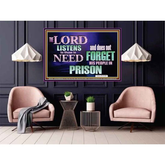 THE LORD NEVER FORGET HIS CHILDREN  Christian Artwork Poster  GWPOSTER10507  