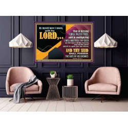 IN BLESSING I WILL BLESS THEE  Religious Wall Art   GWPOSTER10516  "36x24"