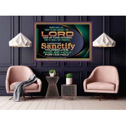 SANCTIFY YOURSELF AND BE HOLY  Sanctuary Wall Picture Poster  GWPOSTER10528  