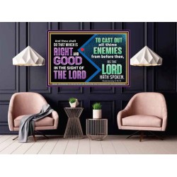 DO THAT WHICH IS RIGHT AND GOOD IN THE SIGHT OF THE LORD  Righteous Living Christian Poster  GWPOSTER10533  "36x24"