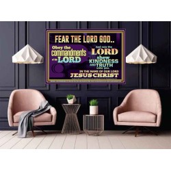 OBEY THE COMMANDMENT OF THE LORD  Contemporary Christian Wall Art Poster  GWPOSTER10539  "36x24"