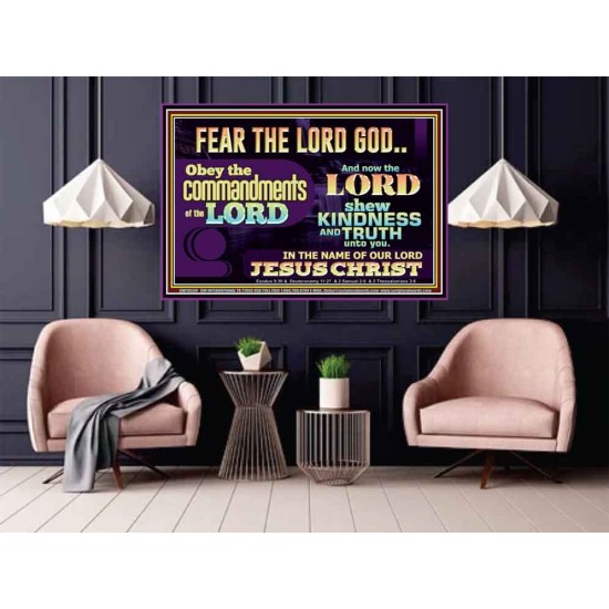 OBEY THE COMMANDMENT OF THE LORD  Contemporary Christian Wall Art Poster  GWPOSTER10539  