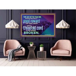 TWO ARE BETTER THAN ONE  Contemporary Christian Wall Art Poster  GWPOSTER10548  "36x24"