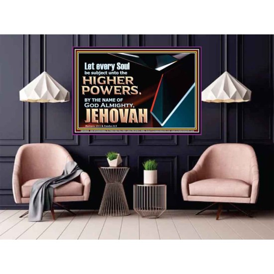 JEHOVAH ALMIGHTY THE GREATEST POWER  Contemporary Christian Wall Art Poster  GWPOSTER10568  
