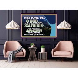 GOD OF OUR SALVATION  Scripture Wall Art  GWPOSTER10573  "36x24"
