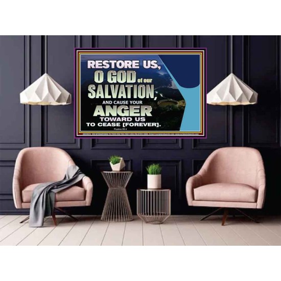 GOD OF OUR SALVATION  Scripture Wall Art  GWPOSTER10573  