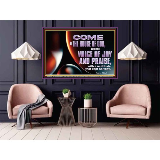 THE VOICE OF JOY AND PRAISE  Wall Décor  GWPOSTER10589  