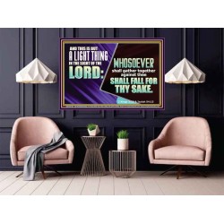 YOU WILL DEFEAT THOSE WHO ATTACK YOU  Custom Inspiration Scriptural Art Poster  GWPOSTER10615B  "36x24"