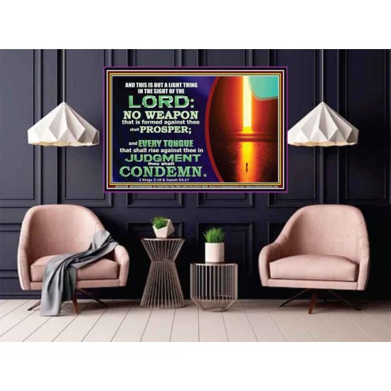 CONDEMN EVERY TONGUE THAT RISES AGAINST YOU IN JUDGEMENT  Custom Inspiration Scriptural Art Poster  GWPOSTER10616B  