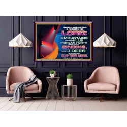 YOU WILL GO OUT WITH JOY AND BE GUIDED IN PEACE  Custom Inspiration Bible Verse Poster  GWPOSTER10618  "36x24"