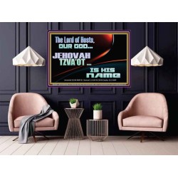 THE LORD OF HOSTS JEHOVAH TZVA'OT IS HIS NAME  Bible Verse for Home Poster  GWPOSTER10634  "36x24"